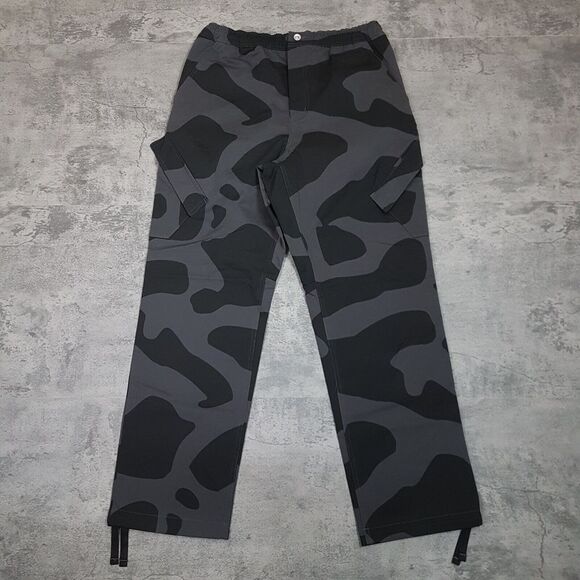 NIKE Air Jordan Essentials Chicago Cargo Pants Mens Size MEDIUM Black Camo Baggy